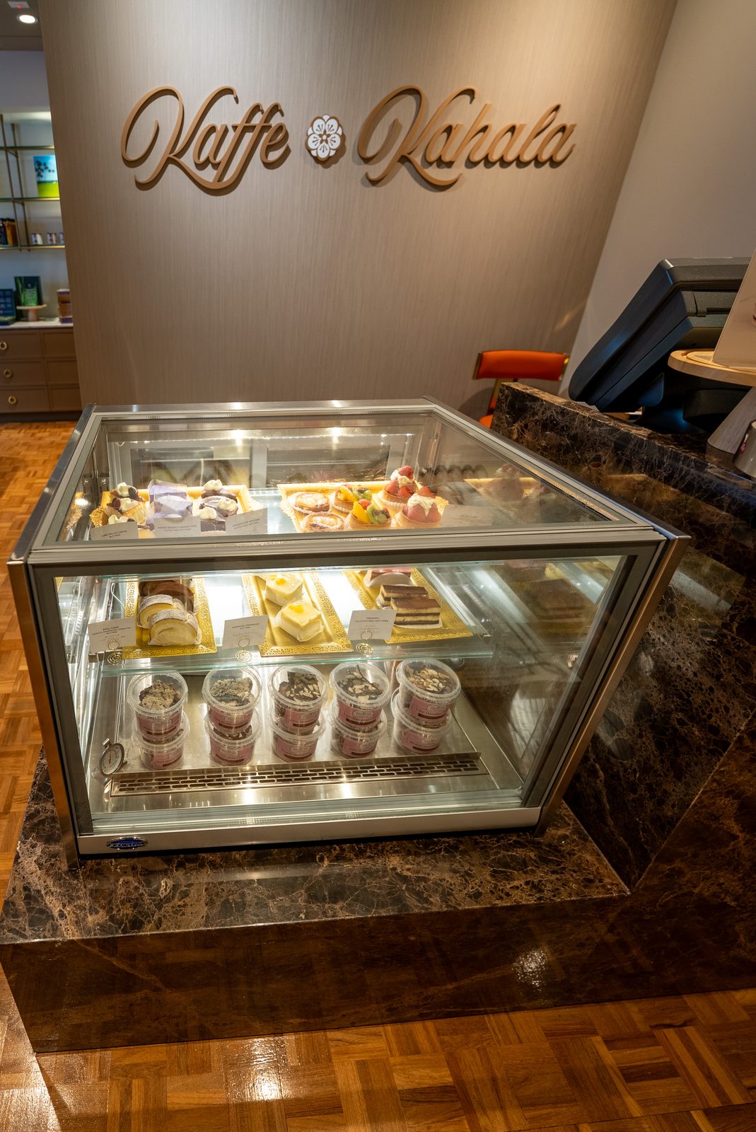 Kahala Hotel Kaffe custom glass pastry case