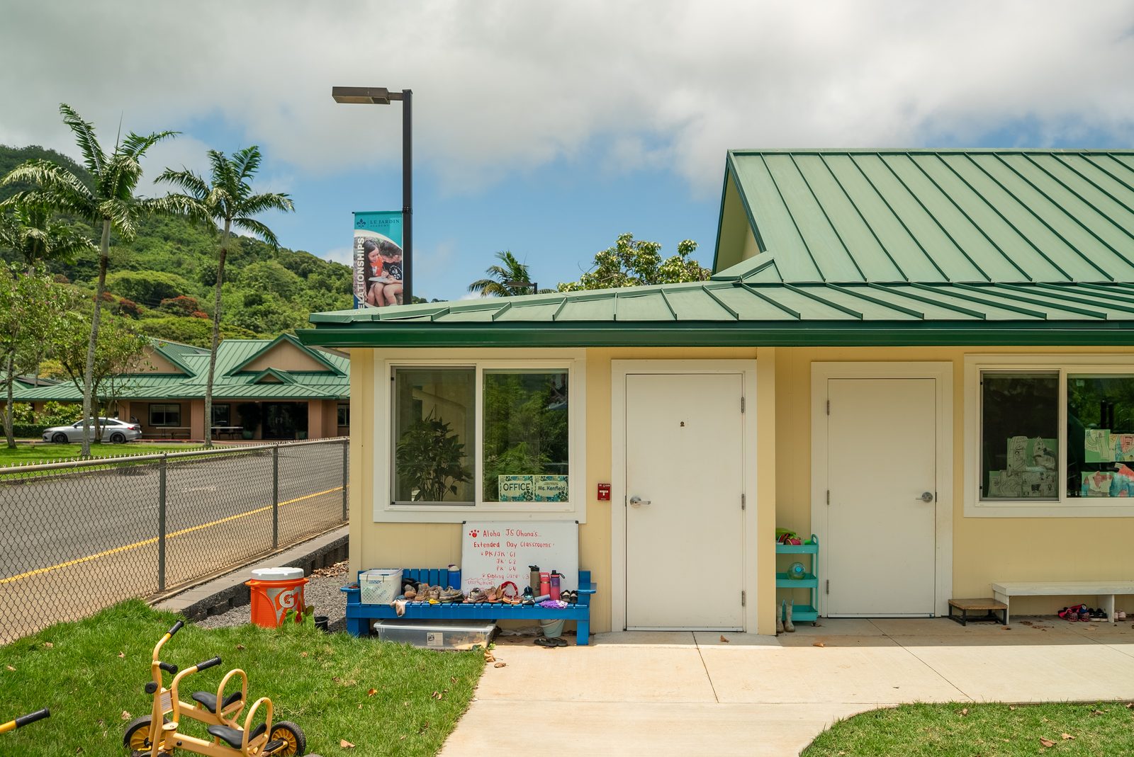 Le Jardin Academy classroom building exterior